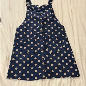 Chic Polka Dot Dress by Madewell in Navy and Beige